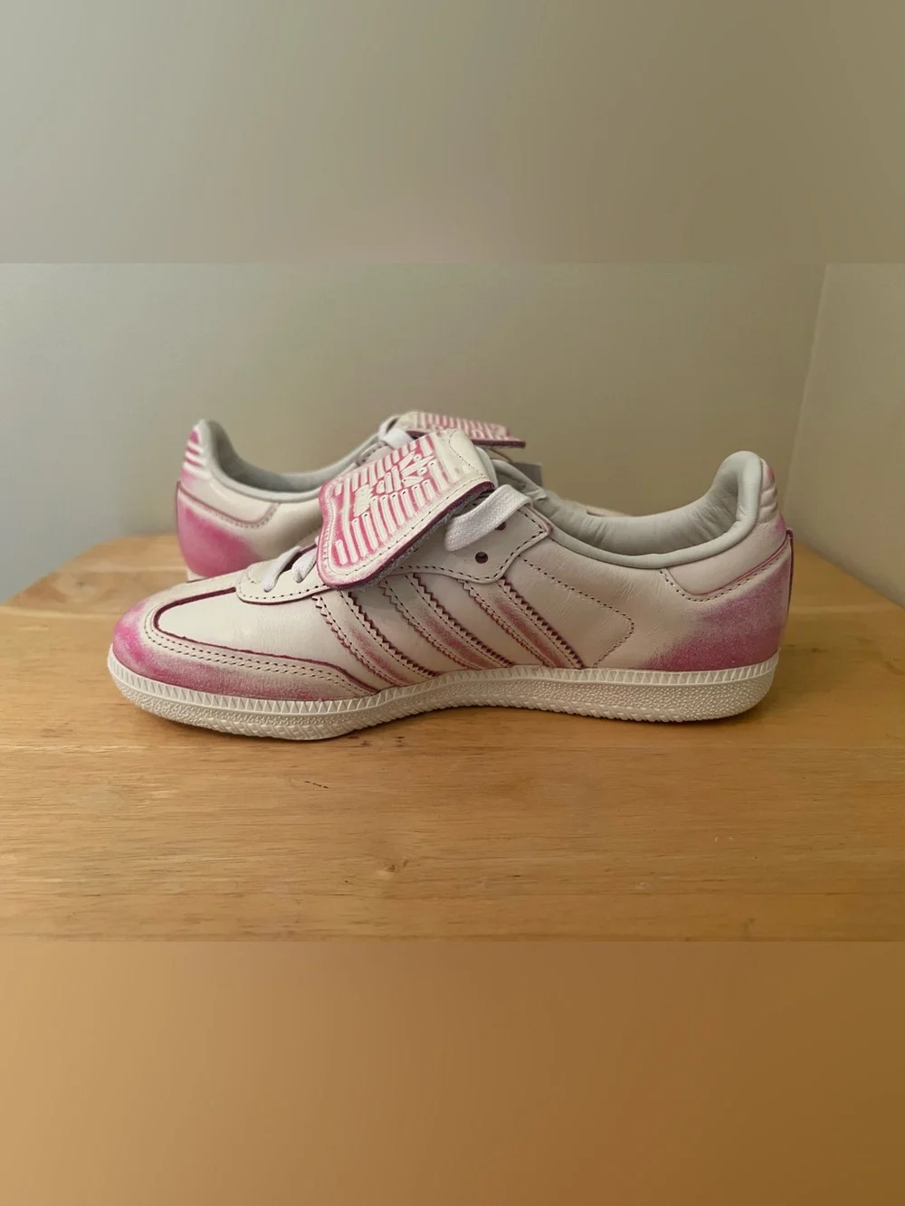 Adidas Originals Samba LT Women's 6.5 Cream Shock Pink JR5998